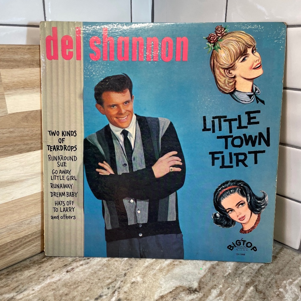 Del Shannon Little Town Flirt LP Album Jacket Art Work ONLY No Vinyl Vintage MCM